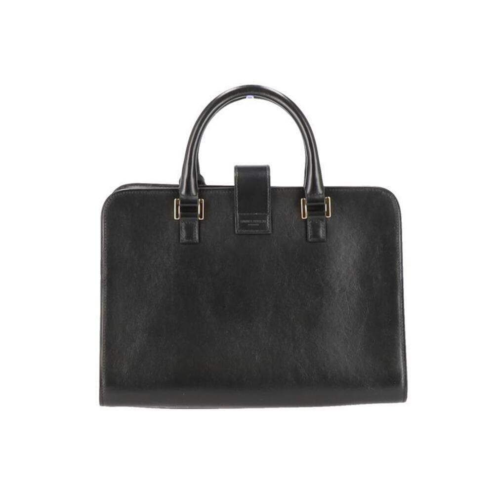 Saint Laurent Monogram Cabas Leather Shoulder Bag Black - Picture 2 of 10